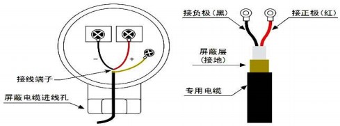 dn100超声波流量计探头接线图