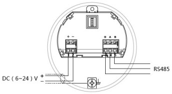 尿素雷达液位计24V RS485/Modbus接线图